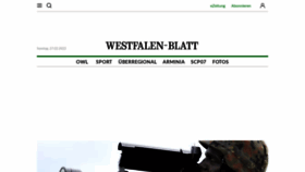 What Westfalen-blatt.de website looked like in 2022 (2 years ago)