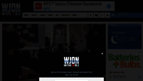 What Wjon.com website looked like in 2022 (2 years ago)