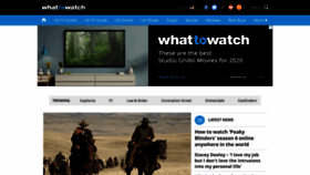 What Whattowatch.com website looked like in 2022 (2 years ago)