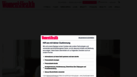 What Womenshealth.de website looked like in 2022 (2 years ago)