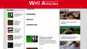 What Wellarticles.com website looked like in 2022 (2 years ago)