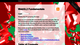 What Webgl2fundamentals.org website looked like in 2022 (2 years ago)