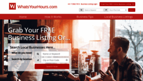 What Whatsyourhours.com website looked like in 2022 (2 years ago)