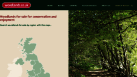 What Woodlands.co.uk website looked like in 2022 (2 years ago)