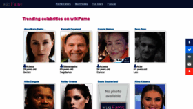 What Wikifame.org website looked like in 2022 (2 years ago)