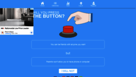 What Willyoupressthebutton.com website looked like in 2022 (2 years ago)