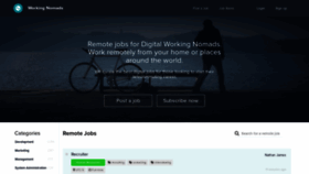 What Workingnomads.com website looked like in 2022 (3 years ago)