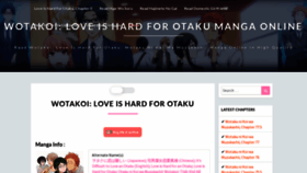 What Wotakoi-manga.com website looked like in 2022 (2 years ago)