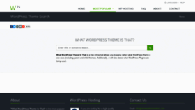 What Whatwpthemeisthat.com website looked like in 2022 (2 years ago)
