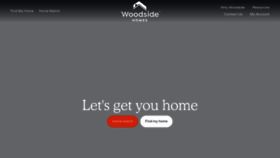 What Woodsidehomes.com website looked like in 2022 (2 years ago)