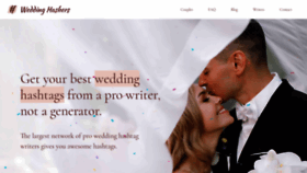 What Weddinghashers.com website looked like in 2022 (2 years ago)
