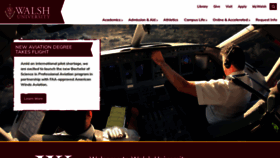 What Walsh.edu website looked like in 2022 (2 years ago)