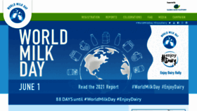 What Worldmilkday.org website looked like in 2022 (2 years ago)