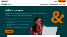 What Writeandimprove.com website looked like in 2022 (3 years ago)