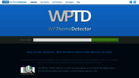 What Wpthemedetector.com website looked like in 2022 (2 years ago)