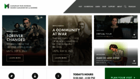 What Warmuseum.ca website looked like in 2022 (2 years ago)