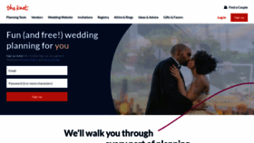 What Weddingchannel.com website looked like in 2022 (2 years ago)