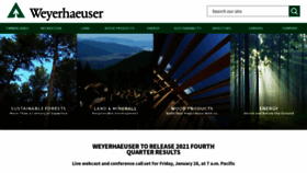 What Weyerhaeuser.com website looked like in 2022 (2 years ago)