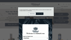 What Whittard.co.uk website looked like in 2022 (2 years ago)