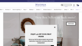 What Wisteria.com website looked like in 2022 (2 years ago)