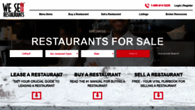 What Wesellrestaurants.com website looked like in 2022 (2 years ago)