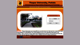 What Webkiosk.thapar.edu website looked like in 2022 (2 years ago)