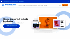 What Websitebuilder.com website looked like in 2022 (3 years ago)