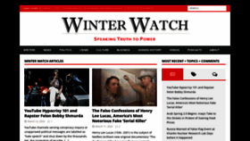 What Winterwatch.net website looked like in 2022 (2 years ago)