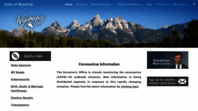 What Wyo.gov website looked like in 2022 (3 years ago)