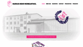 What Werbeartikel-mohr.de website looked like in 2022 (2 years ago)