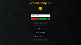 What Wordlecup.io website looked like in 2022 (2 years ago)