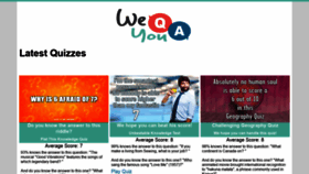 What Weqyoua.com website looked like in 2022 (2 years ago)