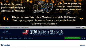 What Willistonherald.com website looked like in 2022 (2 years ago)