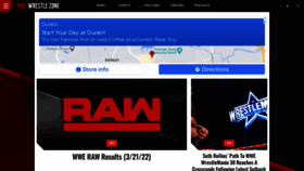 What Wrestlezone.com website looked like in 2022 (2 years ago)
