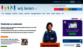 What Wij-leren.nl website looked like in 2022 (2 years ago)