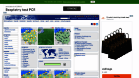 What Weatheronline.pl website looked like in 2022 (2 years ago)