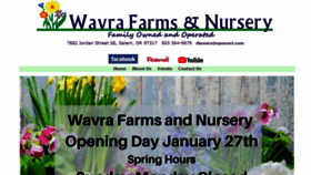 What Wavrafarms.com website looked like in 2022 (2 years ago)
