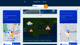 What Weatherandradar.com website looked like in 2022 (3 years ago)