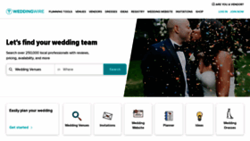 What Weddingwire.com website looked like in 2022 (2 years ago)