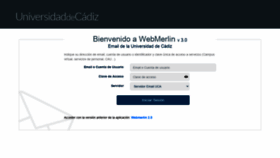What Webmerlin.uca.es website looked like in 2022 (2 years ago)