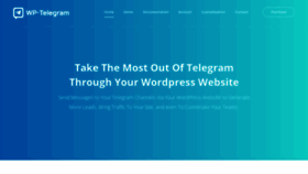 What Wp-telegram.com website looked like in 2022 (2 years ago)