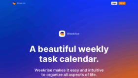 What Weekrise.com website looked like in 2022 (2 years ago)