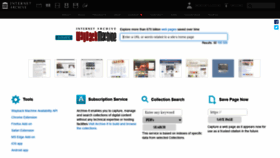What Waybackmachine.org website looked like in 2022 (3 years ago)