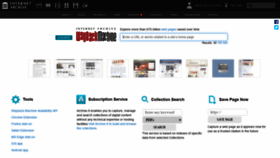 What Waybackmachine.org website looked like in 2022 (2 years ago)