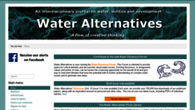 What Water-alternatives.org website looked like in 2022 (2 years ago)