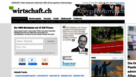What Wirtschaft.ch website looked like in 2022 (2 years ago)