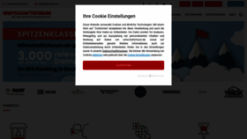 What Wirtschaftsforum.de website looked like in 2022 (4 years ago)