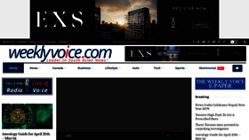 What Weeklyvoice.com website looked like in 2022 (2 years ago)