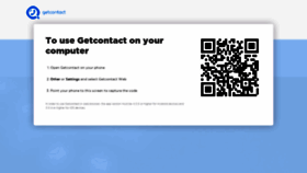 What Web.getcontact.com website looked like in 2022 (2 years ago)