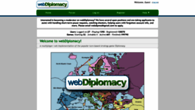 What Webdiplomacy.net website looked like in 2022 (1 year ago)